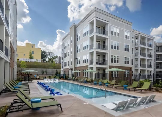 Broadstone Upper Westside Community Pool Resort Style Pool with Sundeck