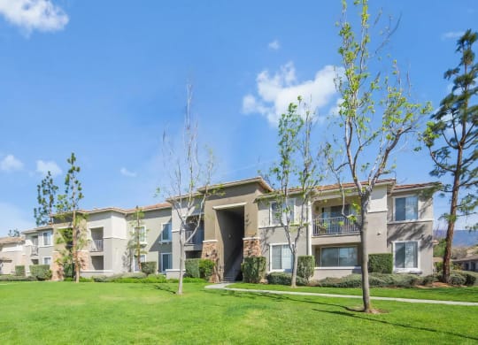 Apartment Buildings with Beautiful Landscaping