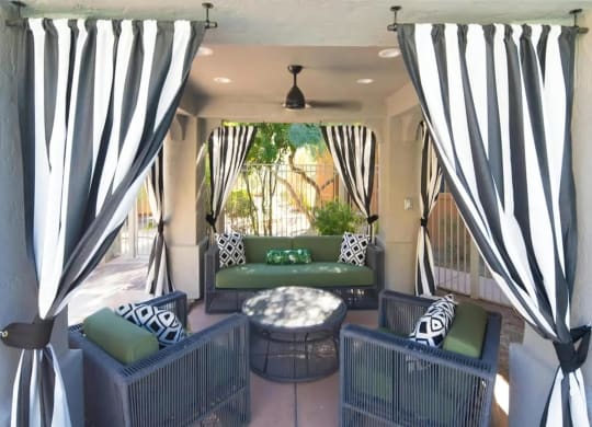 Cabanas with Couches for Relaxation