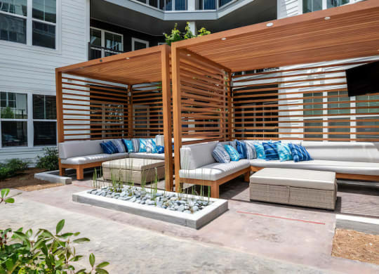 Lounge Seating with Cabanas