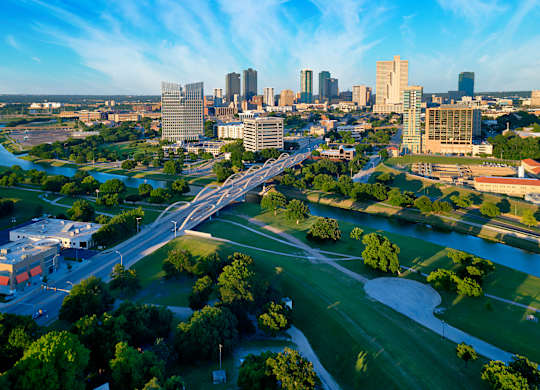 Expansive Skyline and Park Spaces Near The Elm at River Park
