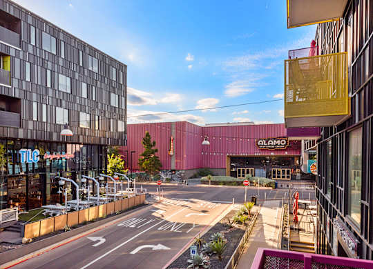 Enjoy a Movie at Alamo Cafe Just Steps Away
