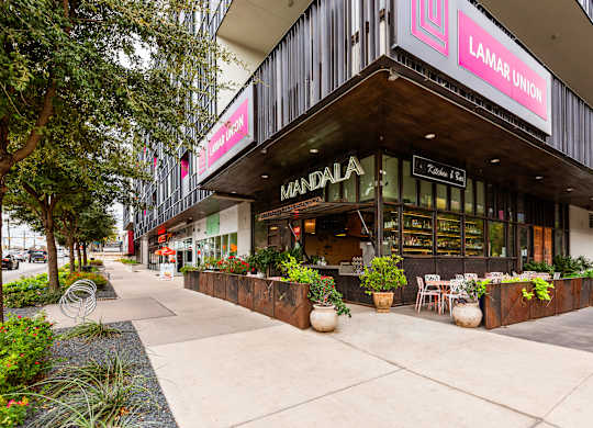 Eat or Drink at One of the Many Cafes and Restaurants Downstairs
