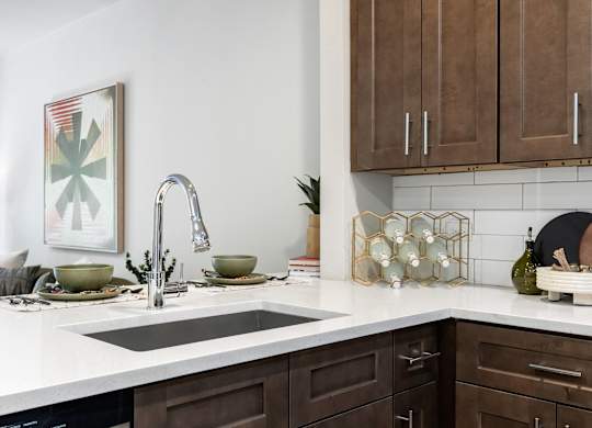 Sleek Kitchen With Spacious Countertops