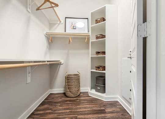 Closet With Built-In Corner With Ample Storage Space