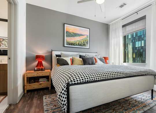 Spacious Second Bedroom with Natural Light and Connected Bath
