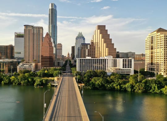 View of Downtown Austin from the River