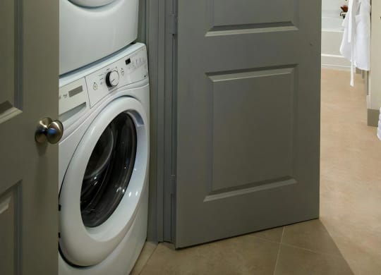 In-Unit Laundry with Front-Loading Washer and Dryer