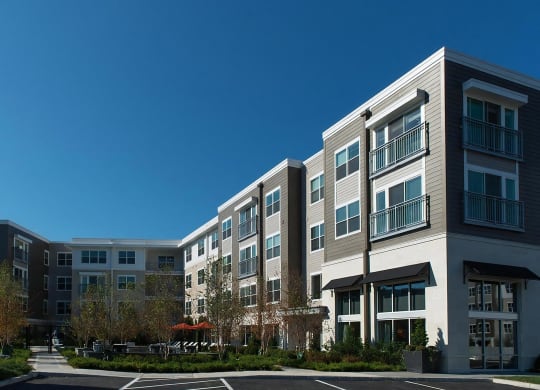 Sunlit View of The Landing at Vinnin Square’s Modern Design