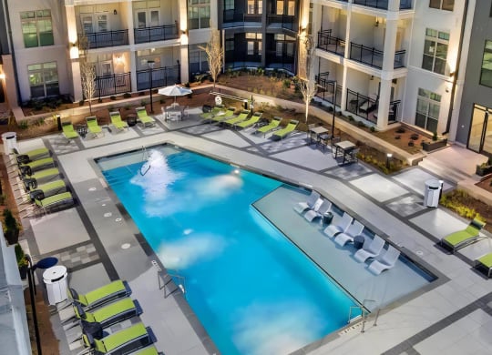 Swimming Pool with Loungers