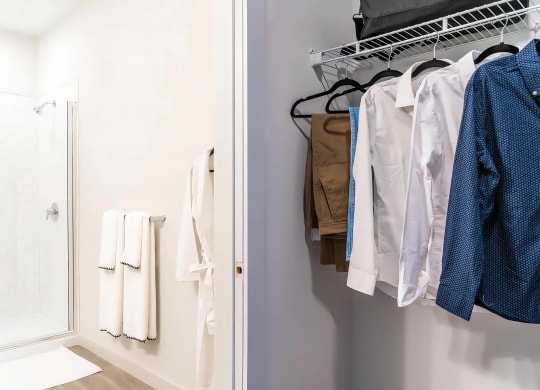 Large Bathrooms with Attached Closet