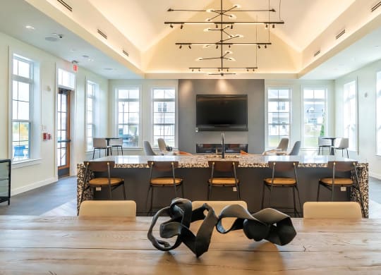 Lounge with Couches and Bar Seating