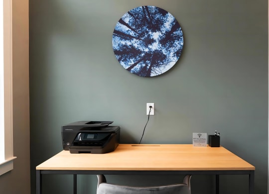 Workspace with WIFI and Printer