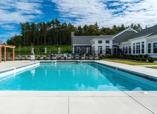 Outdoor Pool with Lounge Seating