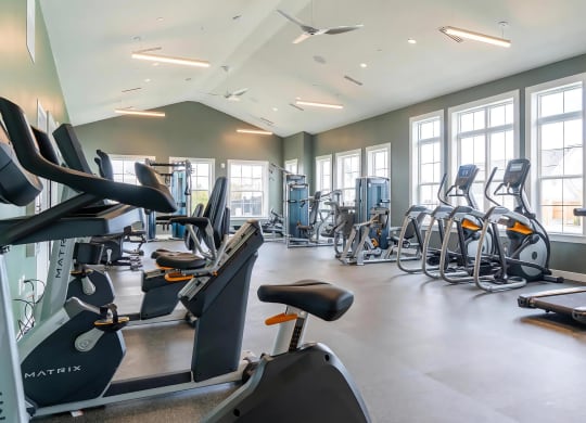 Fitness Studio with Cardio Machines