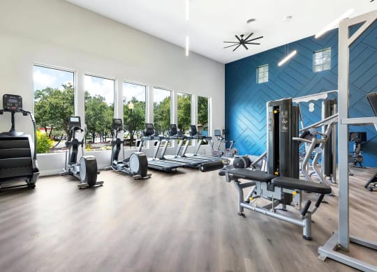 Mesa Verde Fitness Large Fitness Center with Multiple Cardio Machines To Include Stair Machine Elliptical Treadmill Equipment
