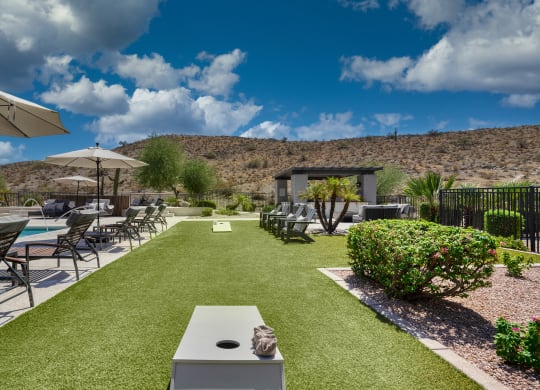 Mountainside Outdoors Outdoor Social Spaces with Outdoor Gaming