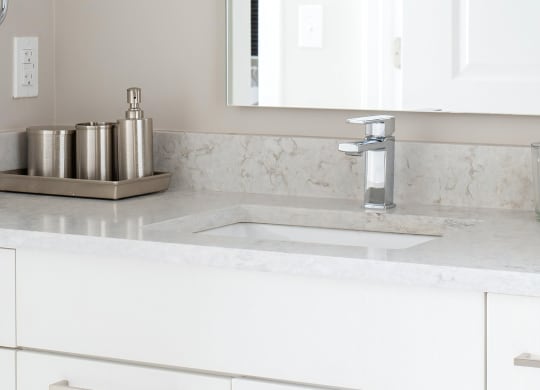 Single Vanity with Sleek Finishes