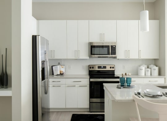 Large Kitchens with Ample Cabinet Space