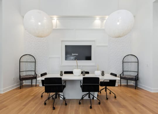 Business Center with Flat Screen TV