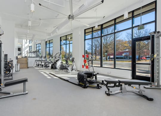 Fitness Studio with Outdoor Views
