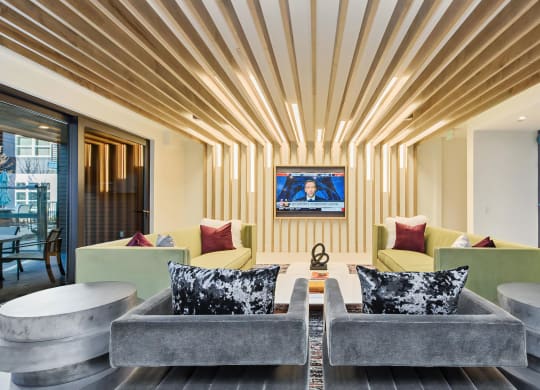 Lounge Seating with Flat Screen TV