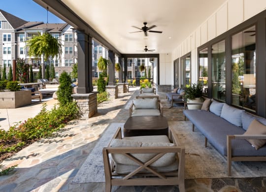 Outdoor Social Space with Seating Areas