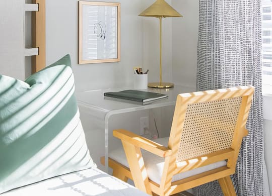 Beautiful multi-purpose bedrooms with space for in-home office at Novel Cary