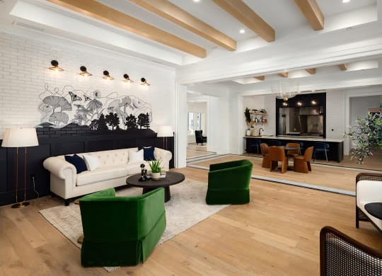 Large Clubhouse Complete with Business Center, Coffee Bar, Catering Kitchen & Entertainment Areas