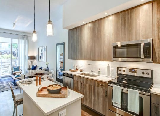 Open Concept Kitchen and Living Areas