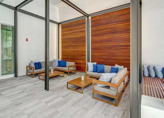 Outdoor Patio with Couches