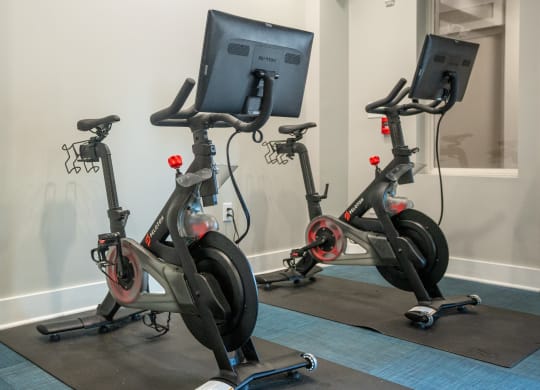Fitness Center with Peleton Bikes