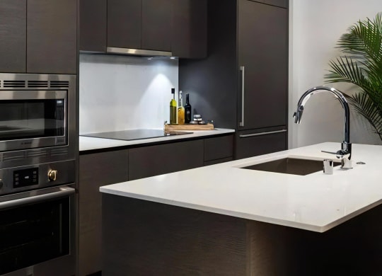 Gourmet Kitchen with Stainless Steel Appliances