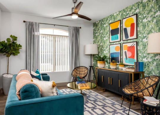 Living Spaces With Ceiling Fans