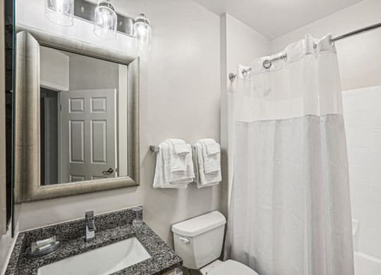 a bathroom with a toilet and a sink and a mirror