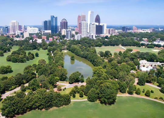 Expansive Views of Piedmont Park Near Tens on West