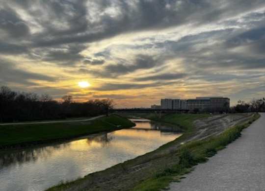 Scenic Trinity Trails Pathway Just Steps from The Elm at River Park