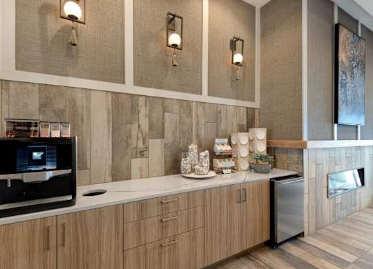 Resident Coffee Bar with Self-Serve Espresso Machine and Tea Station
