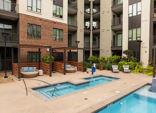 Resort Style Pool with Cabanas