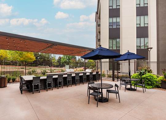 Expansive Poolside Patio With Grills