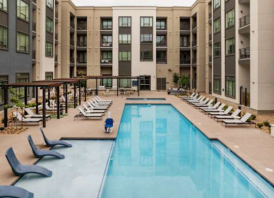 Resort Style Pool With Sun Deck