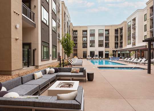 Poolside Lounge and Firepit