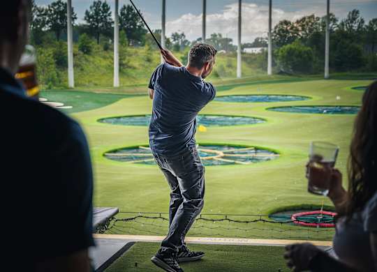 Top Golf in The Domain in Austin, TX