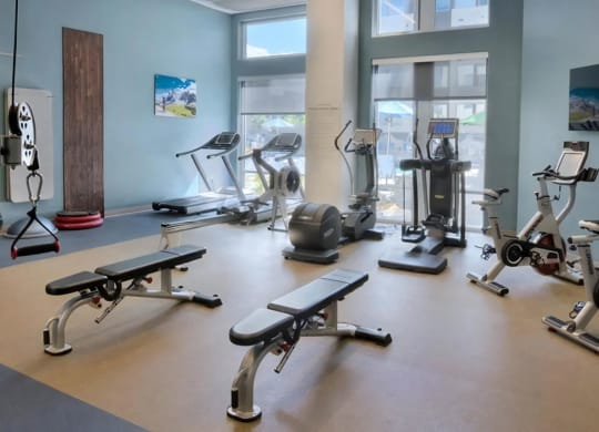 Resident Fitness Center with Cardio Machines