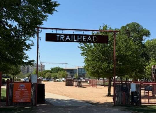 Trailhead Access Point for Trinity Trails Near The Elm at River Park