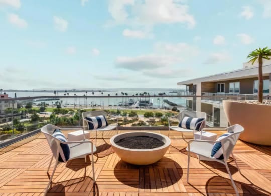 Rooftop Patio with Ocean View