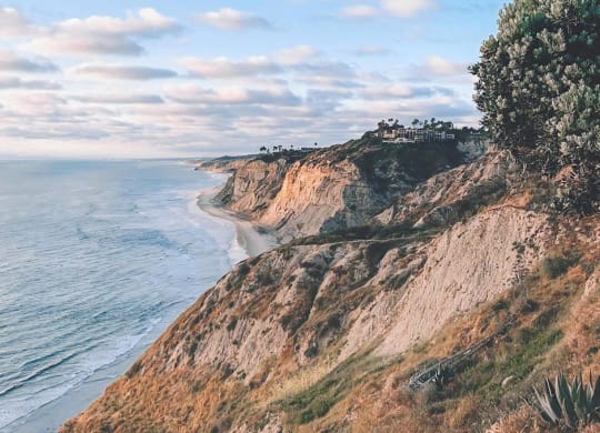 View of Cliffs Along The Ocean
