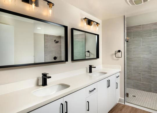 Venice on Rose Apartments Bathroom Luxurious Bathrooms with Large Showers