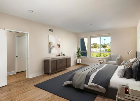 Venice on Rose Apartments Bedrooms Oversized Bedrooms with King Size Accommodations