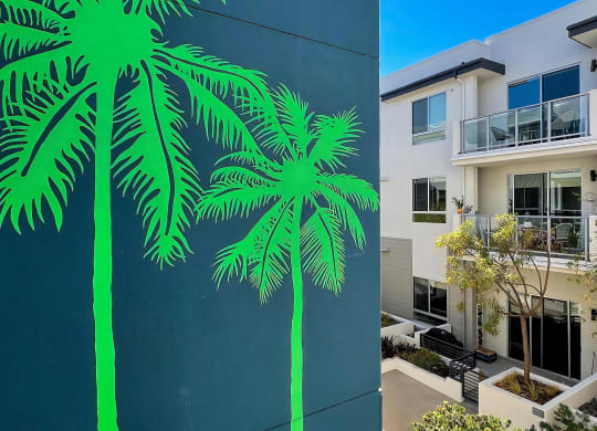 Venice on Rose Community Outdoors Outdoor courtyard with spacious balconies